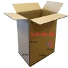 lot de 20 cartons double cannelure fond semi automatique 52 l