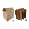 lot de 5 cartons pour 12 bouteilles avec croisillons