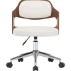 Lot de 6 chaise de bureau Vidaxl interieur non pliable en bois H. 68 cm blanc