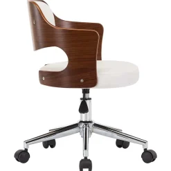 Lot de 6 chaise de bureau Vidaxl interieur non pliable en bois H. 68 cm blanc