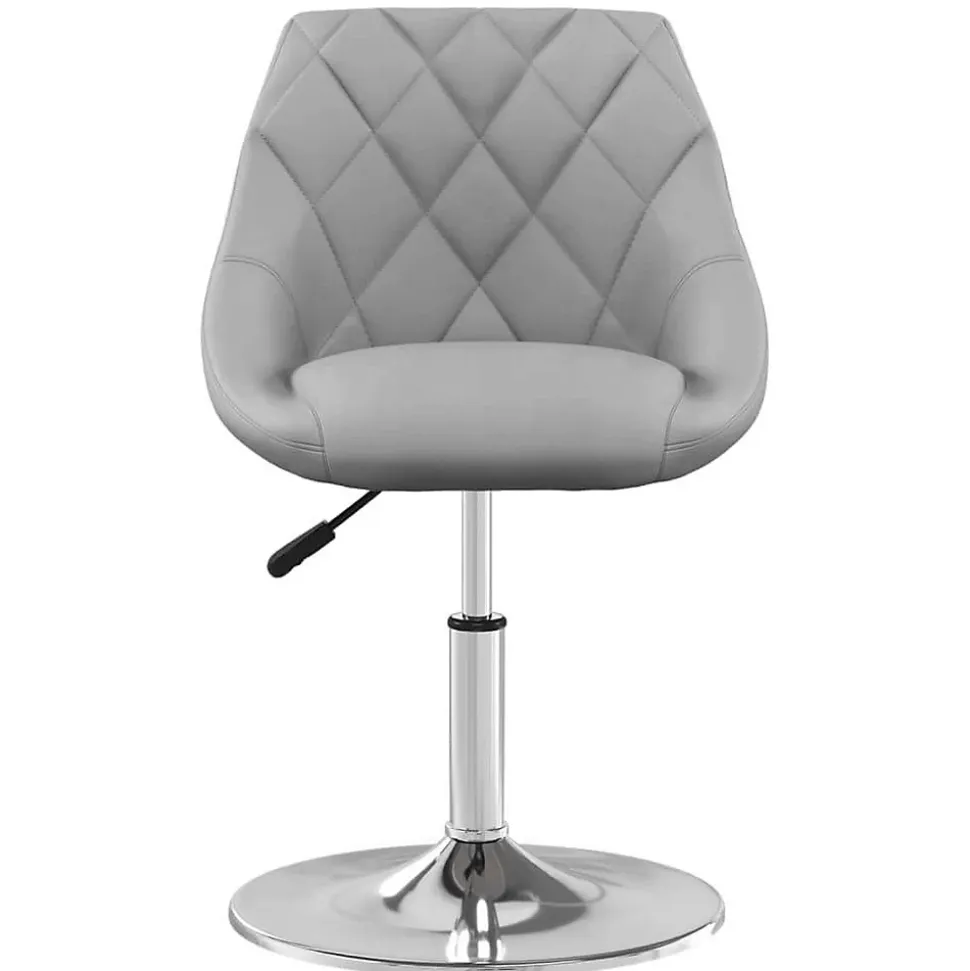 Lot de 6 chaise vidaxl interieur non pliable en plastique H. 62.5 cm gris