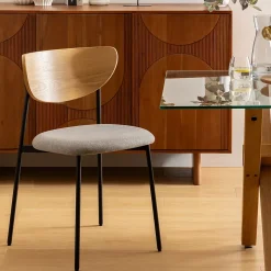 Lot de 2 Chaises Jaisa gris - Atmosphera