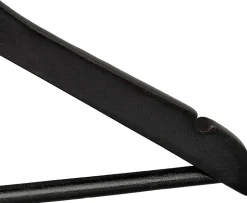 Lot de 10 cintre en bois bois noir Helloshop26