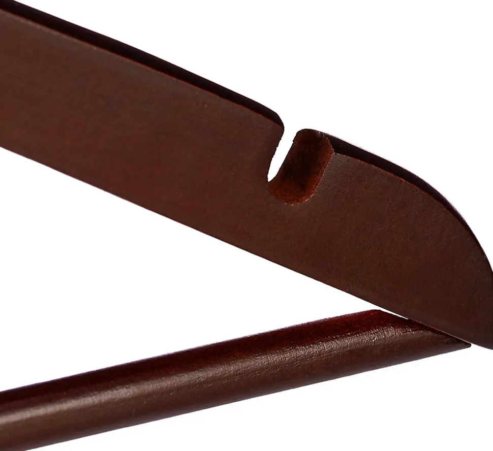 Lot de 10 cintres en bois bois marron Helloshop26