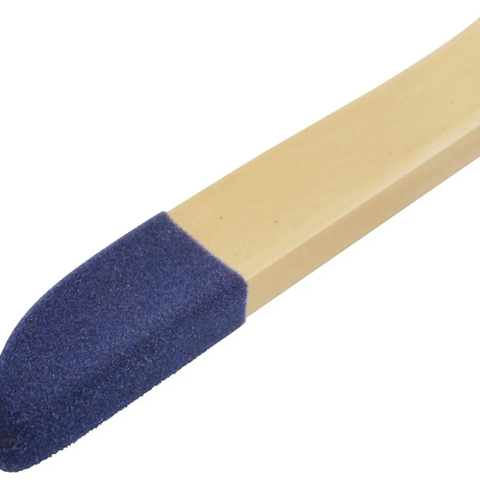 Lot de 40 cintres en bois eucalyptus naturel et bleu 32 x 1 x 20 cm
