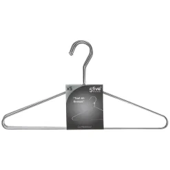 Lot de 5 Cintres en Métal 40cm Chrome