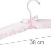 Lot de 10 cintres en satin rose Helloshop26