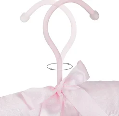 Lot de 5 cintres en satin rose Helloshop26