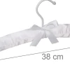 Lot de 10 cintres en satin blanc Helloshop26