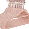 Lot de 30 cintres en velours rose Helloshop26