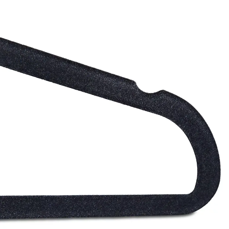 Lot de 20 cintres en velours noir Helloshop26