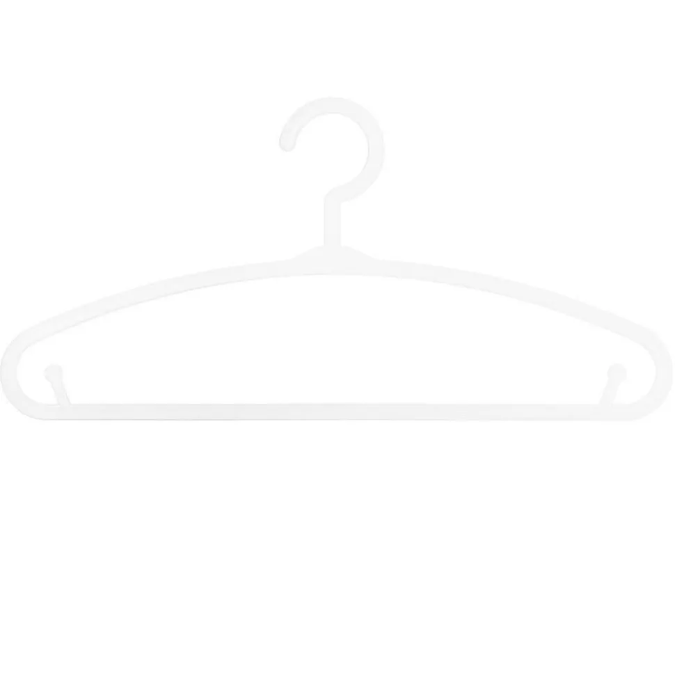 Lot de 6 cintres enfant - plastique - blanc - Atmosphera