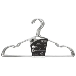 Lot de 5 cintres Hang' Up - Argent- 5five