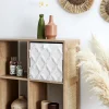 Lot de 6 cubes de rangement pliable losange