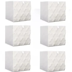 Lot de 6 cubes de rangement pliable losange