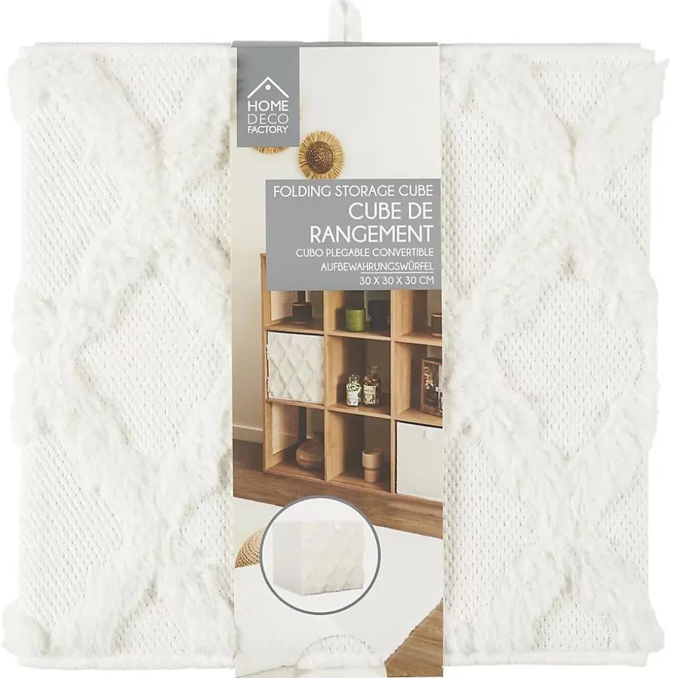 Lot de 6 cubes de rangement pliable losange