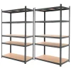 Lot de 2 Etagere d'Atelier - 200x100x60 cm - jusqu'a 875 kg - Anthracite