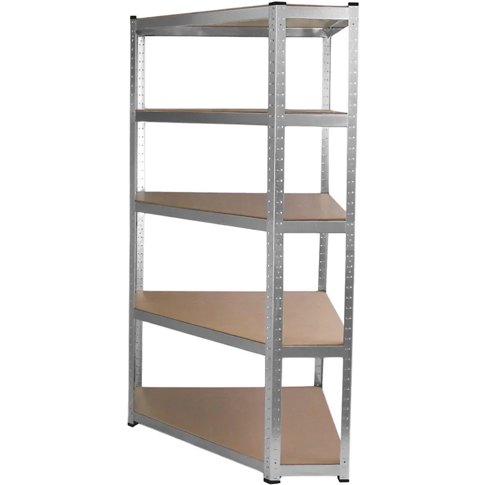 Lot de 2 Etageres de Rangement de 90cm & 1 Etagere d Angle Galwix