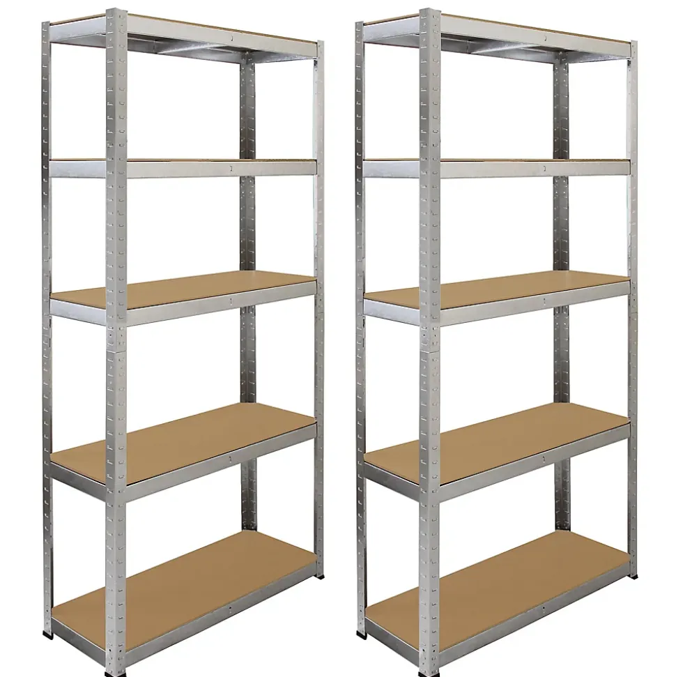 Lot de 2 Etageres de Rangement de 90cm & 1 Etagere d Angle Galwix