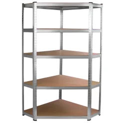 Lot de 2 Etageres de Rangement de 90cm & 1 Etagere d Angle Galwix