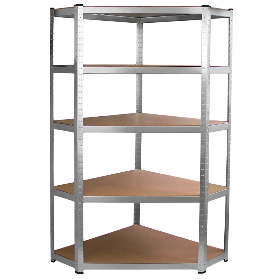 Lot de 2 Etageres de Rangement de 90cm & 1 Etagere d Angle Galwix