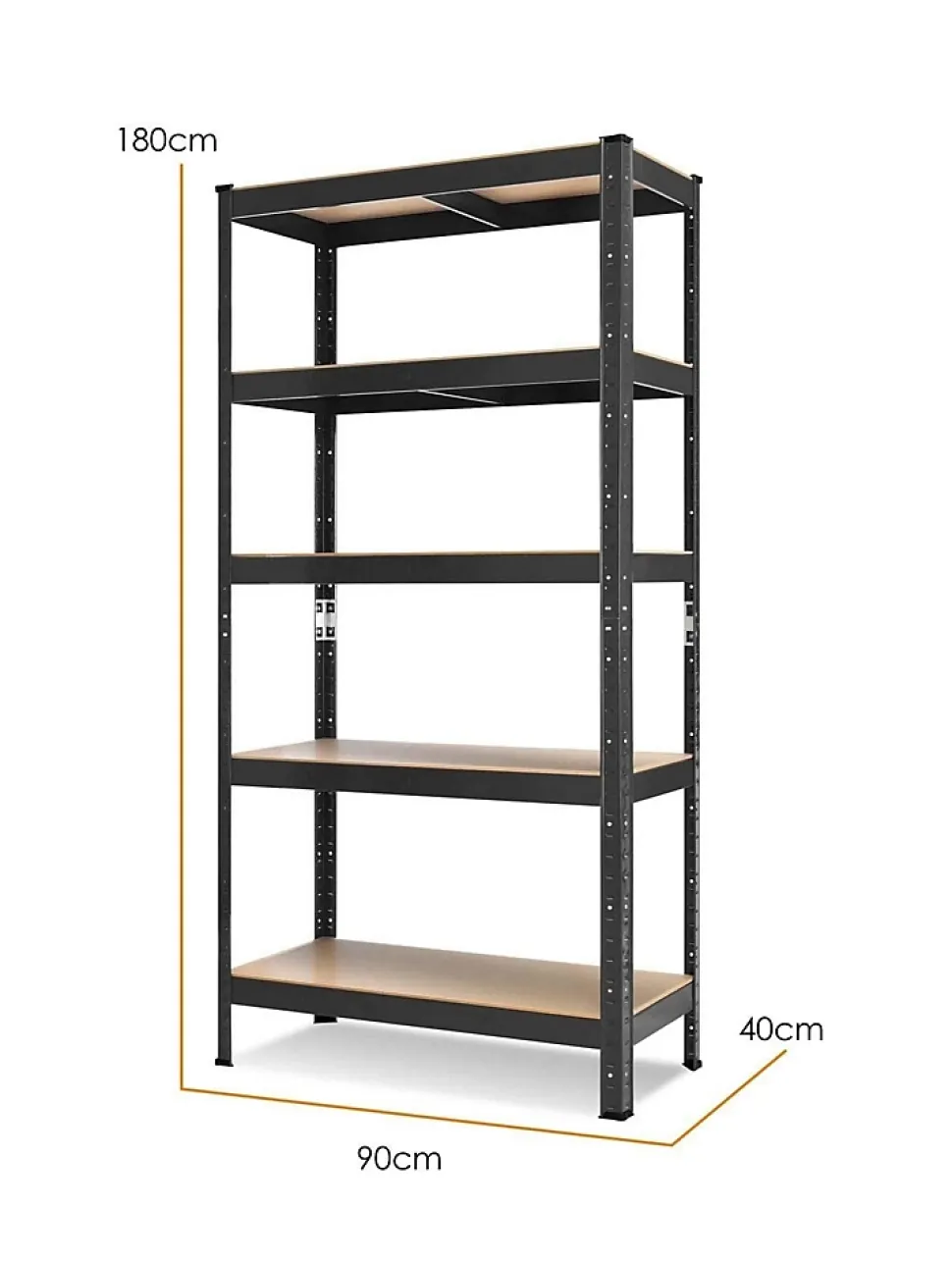 Lot de 2 Etagères de Stockage - Etagère de Cave pour Charges Lourdes - Charge 875kg Max - Etagère d'Atelier Enfichable