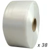 Lot de 38 Feuillards de cerclage fil à fil 13 mm x 1100 m dont 8 OFFERTS - Feuillard Haute Résistance 375kg - TECPLAST LFF4