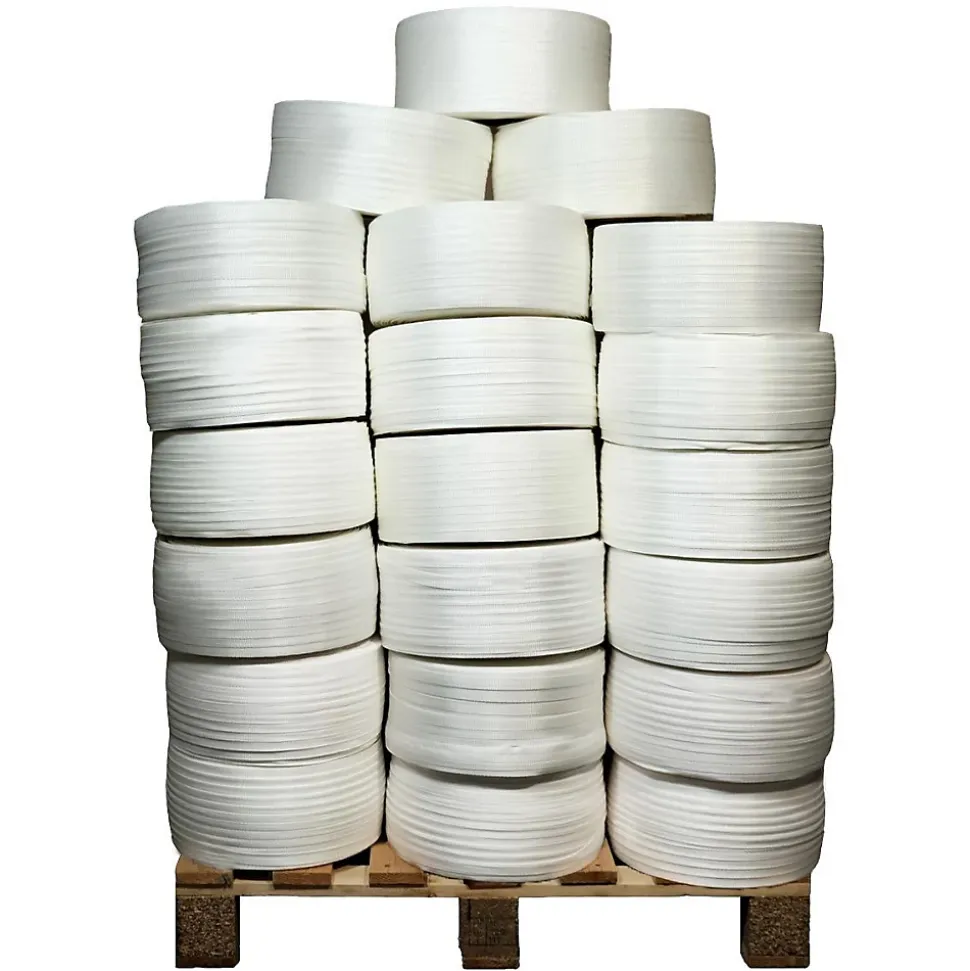 Lot de 52 Feuillards de cerclage tressés 13 mm x 1100 m dont 12 OFFERTS - Feuillard Haute Résistance 350kg - TECPLAST LFT5
