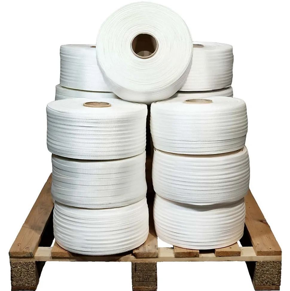 Lot de 25 Feuillards de cerclage tressés 16 mm x 850 m dont 5 OFFERTS - Feuillard Haute Résistance 450kg - TECPLAST LFT3