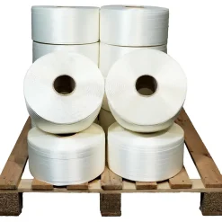 Lot de 12 Feuillards de cerclage fil à fil 13 mm x 1100 m dont 2 OFFERTS - Feuillard Haute Résistance 375kg - TECPLAST LFF2