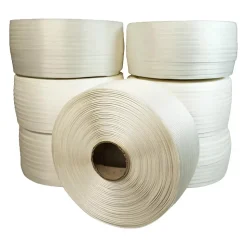 Lot de 7 Feuillards de cerclage tressés 19 mm x 500 m dont 1 OFFERT - Feuillard Haute Résistance 750kg - TECPLAST LFT1