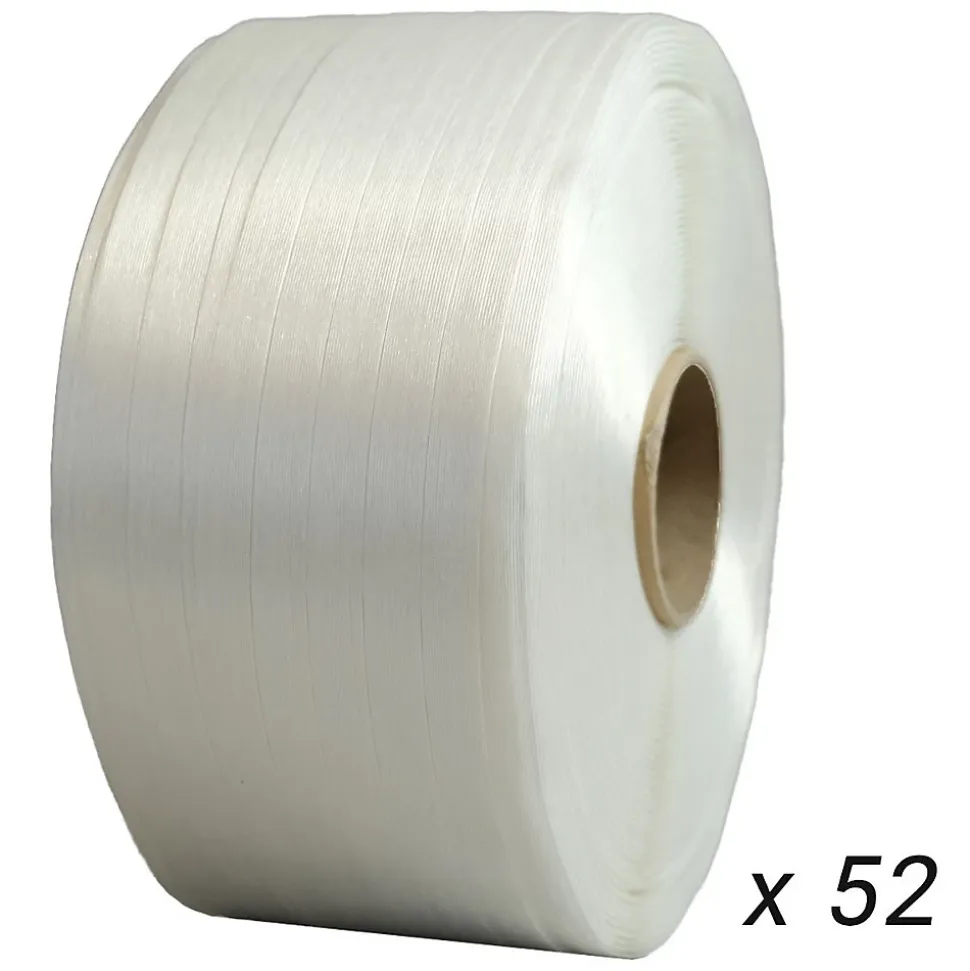 Lot de 52 Feuillards de cerclage fil à fil 16 mm x 850 m dont 12 OFFERTS - Feuillard Haute Résistance 450kg - TECPLAST LFF5