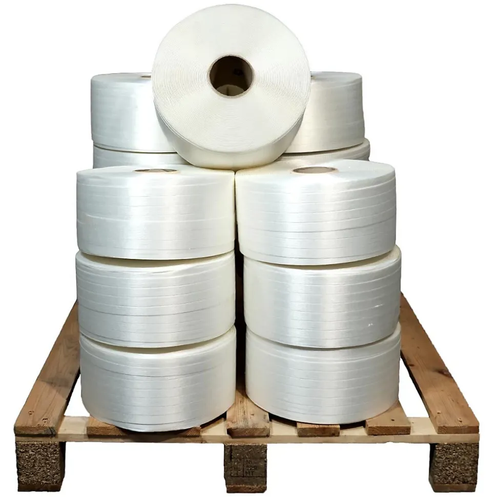 Lot de 25 Feuillards de cerclage fil à fil 13 mm x 1100 m dont 5 OFFERTS - Feuillard Haute Résistance 375kg - TECPLAST LFF3