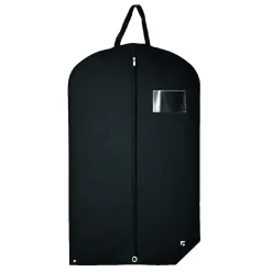 Lot de 3 housses pour vêtements à suspendre, premium pliable avec fenêtre transparente - 60 x 100 cm - Noir - Vivezen