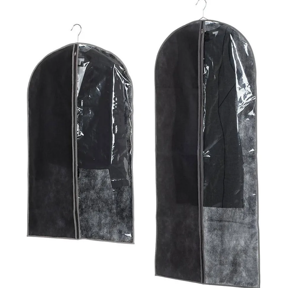 Lot de 2 housses vêtements grand modèle Noir - 5Five