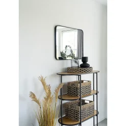 Lot de 2 Paniers Décoratifs de Rangement Salar, Marron, Herbe de Mer, 40x25x21 cm, Seven Design