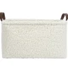 Lot de 3 paniers de rangement en bouclette