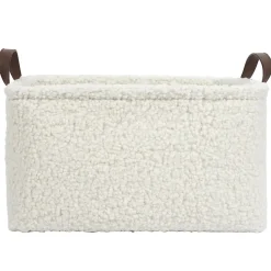 Lot de 3 paniers de rangement en bouclette