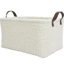 Lot de 3 paniers de rangement en bouclette