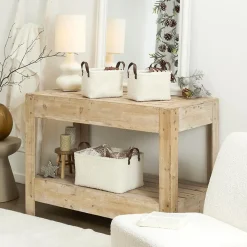 Lot de 3 paniers de rangement en bouclette