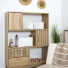 Lot de 3 paniers de rangement en tissu côtelé