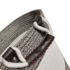 Lot de 4 paniers rond en corde de coton marron et blanc - COTON