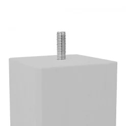 Lot de 4 pieds de meuble gris 10x7 carré bois de hêtre - PIEDS DE LIT