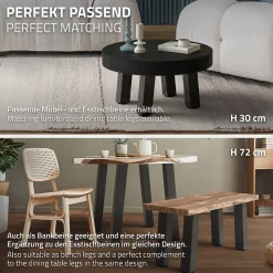 Lot de 4 pieds de table ML-Design H42 cm gris foncé inclinés en acier profil 8x8 cm design I