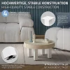 Lot de 4 pieds de table ML-Design H30 cm blanc brillant en acier profil carré 8x8 cm I-design