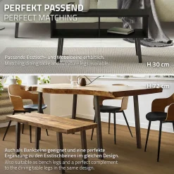 Lot de 4 pieds de table ML-Design H42 cm gris foncé inclinés en acier profil 4x4 cm design I