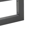 Lot de 2 équerres d'étagère Hawangen acier 40 x 20 cm noir en.casa