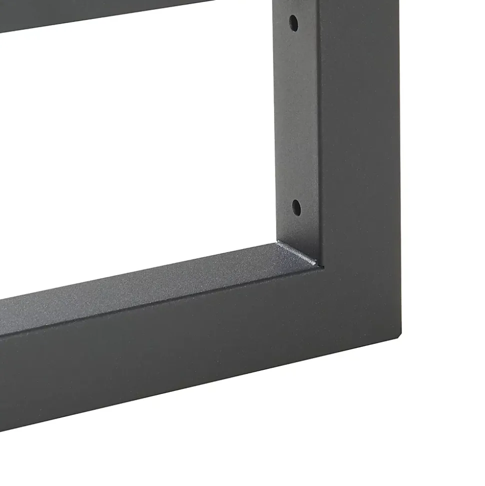 Lot de 2 équerres d'étagère Hawangen acier 40 x 20 cm noir en.casa