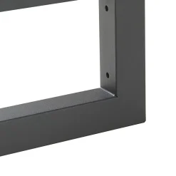 Lot de 2 équerres d'étagère Hawangen acier 45 x 20 cm noir en.casa