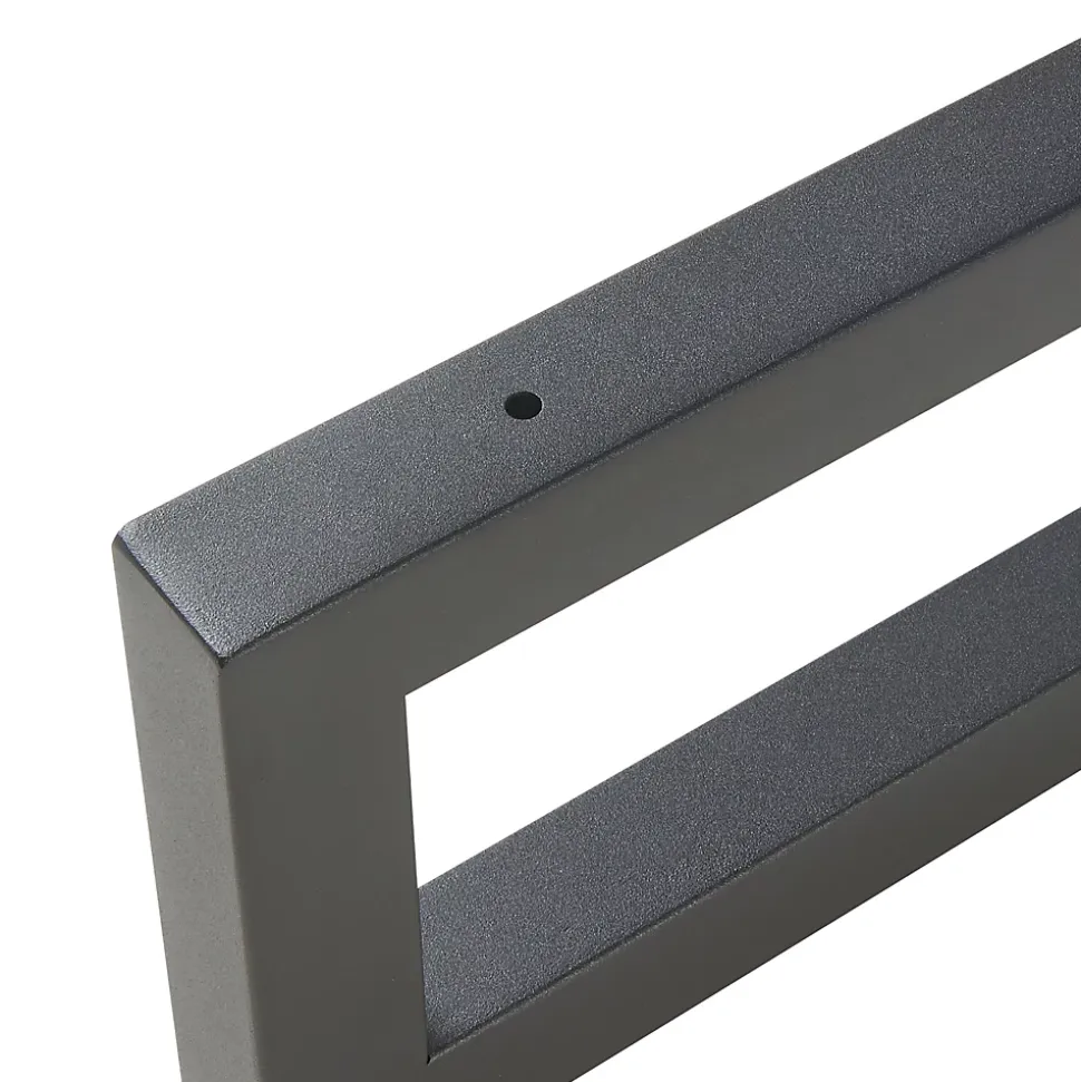 Lot de 2 équerres d'étagère Hawangen acier 45 x 20 cm noir en.casa